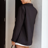 Butterfly Effect Notch Lapel Jacket Black