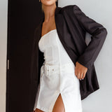 Butterfly Effect Notch Lapel Jacket Black