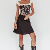Emotional Knee Length Skirt Black