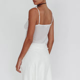 Emotional Knee Length Skirt Off White