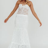 Laganas Maxi Lace Skirt White