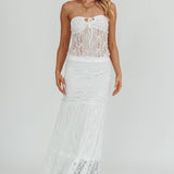 Laganas Maxi Lace Skirt White
