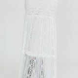 Laganas Maxi Lace Skirt White