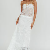 Laganas Maxi Lace Skirt White