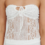 Laganas Lace Top White