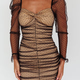 Like Lovers Hail Spot Mini Dress Black