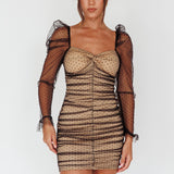Like Lovers Hail Spot Mini Dress Black