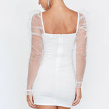 Like Lovers Hail Spot Mini Dress White