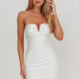 Ahri Strapless Bodycon Mini Dress Ivory