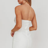 Ahri Strapless Bodycon Mini Dress Ivory