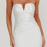 Ahri Strapless Bodycon Mini Dress Ivory