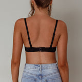 Showgirl Diamante Bra Crop Top Black
