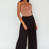 Bare Double Strap Bodysuit Mocha Mousse