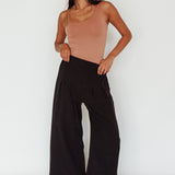 Bare Double Strap Bodysuit Mocha Mousse