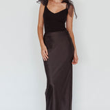 Midsomer Tied Shoulder Bodysuit Black