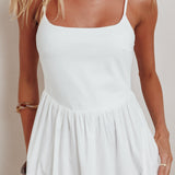 Yelizaveta Side Pocket Maxi Dress White