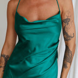 Palma Low Back Strappy Maxi Dress Emerald