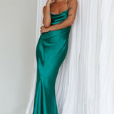 Palma Low Back Strappy Maxi Dress Emerald