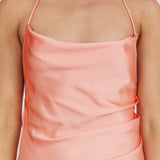 Palma Low Back Strappy Maxi Dress Peach