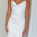 Palma Low Back Strappy Maxi Dress White