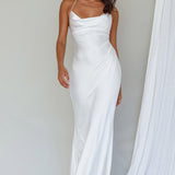Palma Low Back Strappy Maxi Dress White