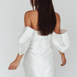 Magnolia Off-Shoulder Mini Dress White