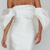Magnolia Off-Shoulder Mini Dress White