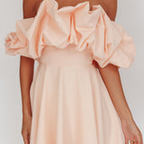 Kailynn Off-Shoulder A-Line Mini Dress Blush