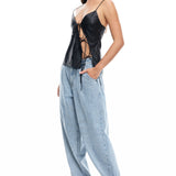 LIONESS Mariah Cami Top Onyx
