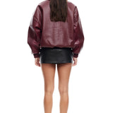 LIONESS Kenny Bomber Jacket Burgundy