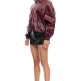 LIONESS Kenny Bomber Jacket Burgundy