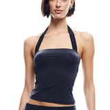 LIONESS Rouje Halter Top Onyx