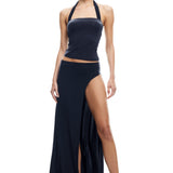 LIONESS Rouje Halter Top Onyx