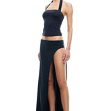 LIONESS Merci Maxi Skirt Onyx