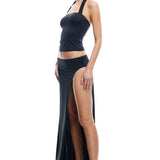 LIONESS Merci Maxi Skirt Onyx