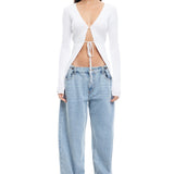 LIONESS She's All That Jeans Washed Blue