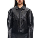 LIONESS Eighties Bomber Jacket Washed Onyx