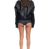 LIONESS Eighties Bomber Jacket Washed Onyx