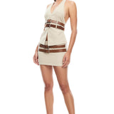 LIONESS Ethereal Buckle Top Beige