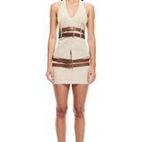 LIONESS Ethereal Buckle Top Beige