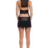 LIONESS Ethereal Buckle Skirt Onyx