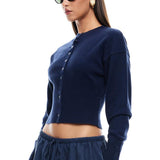 LIONESS Head In The Clouds Cardigan Navy