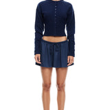 LIONESS Head In The Clouds Cardigan Navy