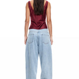 LIONESS Delilah Top Burgundy