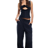 LIONESS Delilah Top Navy