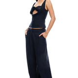 LIONESS Delilah Top Navy