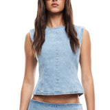 LIONESS Countryside Top Denim