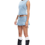 LIONESS Countryside Top Denim