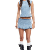 LIONESS Countryside Top Denim