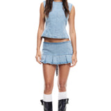 LIONESS Miracle Mini Skirt Denim